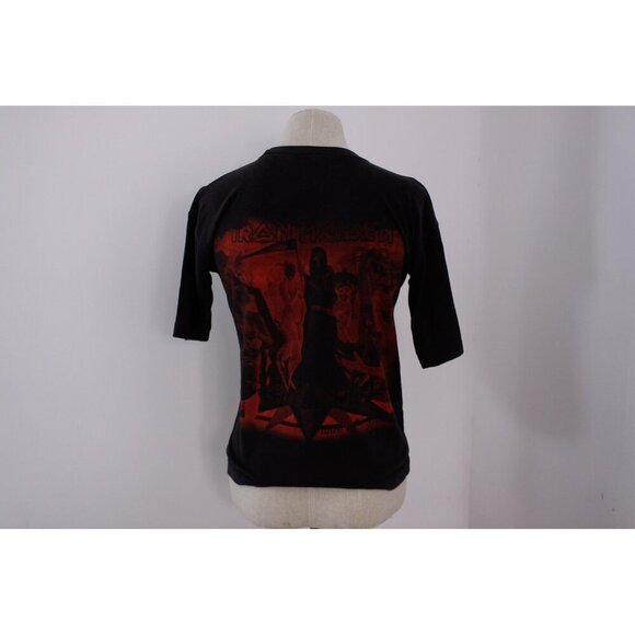 Iron Maiden Dance of Death black Tshirt, early 00's double sided metal band - Picture 9 of 12